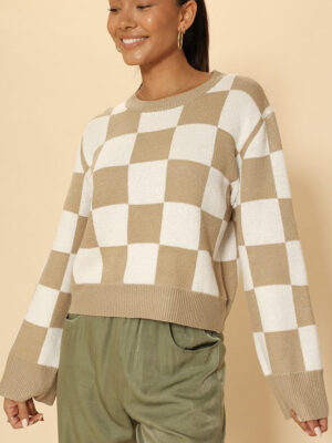 Checkered sweater