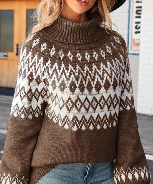 Turtle neck Knitted Sweater