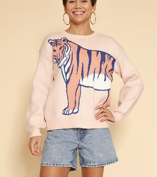 Tiger knit sweater